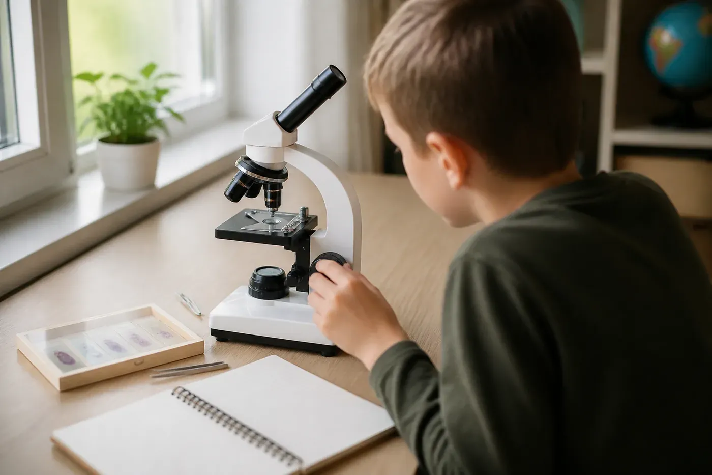 Le grossissement d'un microscope, sans le marketing